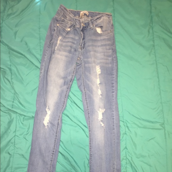 Denim ripped blue jeans - Picture 3 of 4